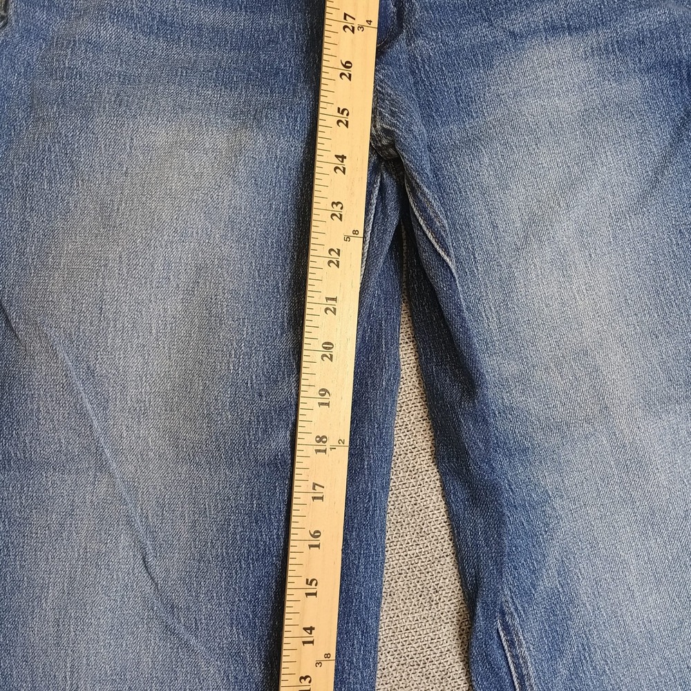 Quince Wide Leg Jeans Womens 28 Blue Excellent Organic Cotton Blend High Rise - Picture 7 of 8
